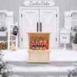 Wichtel Zubehör Set – Miniatur Küchenschrank mit Marmeladen & Einmachgläsern 3