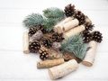 Tischdeko Set mit Tischband, Servietten, Windlichtern & Hirschfigur – ideal für Weihnachten, Wintergeburtstag, Wildessen & Jägertreffen 4