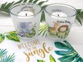 Personalisierte Windlichter Jungle Kindergeburtstag – Elefant Giraffe Löwe Happy Birthday Deko 2er 6er Set 6