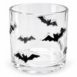 Windlicht Transparent Fledermaus Schwarz Herbst Halloween Tischdeko 10cm H 1
