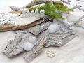 200 g Baumrinde leicht gekalkt, ca. 4–8 cm als Streudeko & Bastelmaterial für Frühling, Sommer, Herbst & Winter 2