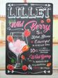 Blechschild Cocktail Rezept Lillet Wild Berry Deko Bar Küche Geschenk Geburtstag Weihnachten Beach Party 4