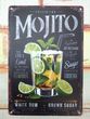 Blechschild Cocktail Rezept Mojito Deko Bar Küche Kneipe Pub Theke Geschenk Geschenkidee Geburtstag Weihnachten Party 6