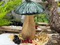 Pilz Holz Dekofigur zum Hinstellen Herbst Winter Weihnachten 9