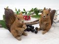 Deko Eichhörnchen Figur Dekofigur Herbst Weihnachten Garten Basteln Weihnachtskranz 2