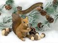 Deko Eichhörnchen Braun Figur Dekofigur Aufsteller auch Außenbereich geeignet 6