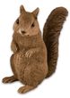 Deko Eichhörnchen mit schlanker Schwanz Figur Dekofigur Aufsteller Garten Herbst Weihnachten Basteln aus Polyresin 10cm H 7