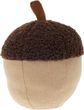Deko Eichel Türstopper Herbst Braun Weiß  Schwerer Türpuffer Stoff Sandfüllung Türdämpfer 22cm H 2