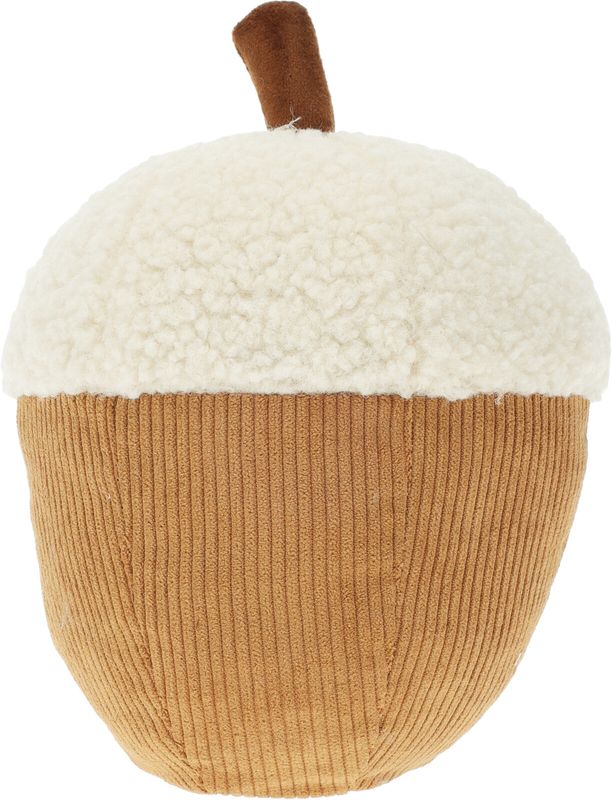 Deko Eichel Türstopper Herbst Braun Weiß  Schwerer Türpuffer Stoff Sandfüllung Türdämpfer 22cm H
