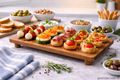 Serviertablett mit Füßen um stilvollen Servieren von Käse, Tapas, Antipasti, Sushi oder frischen Asia-Rollen 2