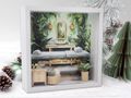 Geschenk Rahmen Bilderrahmen Diorama mit Miniatur-Spa-Szene – kreative Geldgeschenkidee für Wellness & Entspannung 2