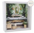 Geschenkrahmen Holz Bilderrahmen Diorama Geldgeschenk Gutschein Wellness Massage Entspannung Erholung Auszeit 1