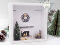 Geschenkrahmen mit LED-Weihnachtsbaum & Kamin-Szene – kreative Geldgeschenkidee & Weihnachtsdeko mit Licht 2