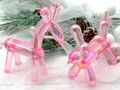 Ballonfigur Hund für Kinder, alle Hundeliebhaber oder alle, die moderne, pink Weihnachts- und Festtagsdeko mögen 5