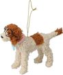 Christbaumschmuck Weihnachtsanhänger Deko Anhänger Hund Braun Creme Geschenk Glücksbringer  1