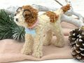 Der Deko Hund Anhänger Labradoodle für zum Weihnachtsbaum schmücken oder zu verschenken 5
