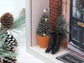Links Bunt Geschenkrahmen Holz Bilderrahmen Diorama Geldgeschenk Gutschein Weihnachtstüre LED Schwarz Backstein 4