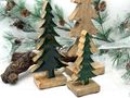 Deko Aufsteller Tannenbaum aus Mangoholz 15cm Weihnachtsbaum zum Aufstellen Fenster Winter Advent  4