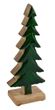 Weihnachtsbaum Tannenbaum auf Sockel Dunkelgrün Mangoholz Natur Weihnachten Tischdeko Deko 22cm H Groß 1