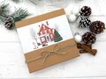 Geldgeschenk Weihnachten Verpackung Geschenk Natur Bär Zuckerstange Rotes Haus Gutschein 5