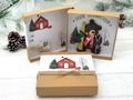 Liebevoll handgefertigte Geldgeschenk oder Gutschein Box mit Weihnachtsmotiv und Bär als Geschenkidee zu Weihnachten 4