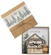 Geldgeschenk Kraft Banderole Wald Weihnachtsmarkt Stand Personalisiert Weihnachten 1