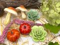 Mini Kürbis Deko Set aus Kunstschaum - Kunstkürbisse für Herbst, Halloween, Thanksgiving, Tischdeko, Hochzeit, Bauernhaus Stil, Wohndekoration 5