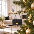 Christbaumschmuck Glas Handtasche Schwarz - Geschenkidee Frau Weihnachten 2
