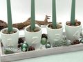 Adventsgesteck - Tablett als stilvolle Weihnachtsdekoration oder als liebevolles Geschenk zum ersten Advent 5