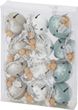12 Glöckchen aus Metall - Deko Schneeflocke Anhänger Christbaumschmuck Baumschmuck Weihnachten Basteln 4cm 1