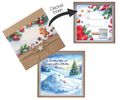 Geldgeschenk Kraft Banderole Weihnachtskugeln Lebkuchen Schnee Flocken Geschenk Weihnachten 2