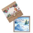 Geldgeschenk Kraft Banderole Weihnachtskugeln Lebkuchen Schnee Flocken Geschenk Weihnachten 1