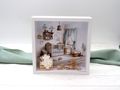 Geschenkrahmen Holz Geldgeschenk Gutschein Geburt Taufe Baby Beige Eukalyptus Kinderzimmer Boho PERSONALISIERT 5