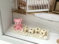 3D Bilderrahmen Holz zur Geburt & Taufe mit rosa Baby-Motiv – Geldgeschenk, personalisierbar, handgefertigt von ZauberDeko 5