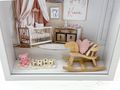 Geldgeschenk Verpackung Holzrahmen Mädchen Baby Shower Taufe personalisierbar mit Namen 7