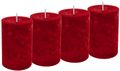 Stumpenkerzen Karmin Rot Adventskerzen tropffest, selbstverlöschend, handgegossen, 100 % Made in Germany 9cm H 1
