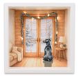 Dogge Geschenkrahmen Holz Bilderrahmen Diorama Geldgeschenk Gutschein Weihnachten XMAS Hunde Rassen LED Lichterkette 11