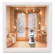 Husky Geschenkrahmen Holz Bilderrahmen Diorama Geldgeschenk Gutschein Weihnachten XMAS Hunde Rassen LED Lichterkette 16