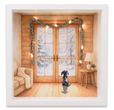 Dackel Geschenkrahmen Holz Bilderrahmen Diorama Geldgeschenk Gutschein Weihnachten XMAS Hunde Rassen LED Lichterkette 9