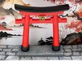 Geldgeschenk Verpackung Bilderrahmen aus Holz- Diorama Japan – stilvolles Geschenk mit Torii-Motiv 3