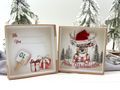 Geldgeschenk Verpackung Box Kraft Banderole Hirsch Weihnachtsmütze Mistelzweig Geschenk Weihnachten 4