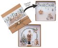 Geldgeschenk Verpackung Kraft Banderole Nussknacker mit Zuckerstange Lebkuchen Geschenk Weihnachten 2