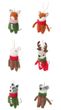 Christbaumschmuck Filz Maus im Anzug Hängedeko Weihnachten 11cm Hoch 1
