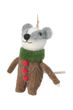 Modell B Christbaumschmuck Filz Maus im Anzug Hängedeko Weihnachten 11cm Hoch 3
