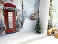 Handgefertigte Geldgeschenk Verpackung mit Mini Tannenbaum & London-Kulisse in Winter  4