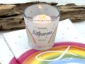 Personalisierte Windlichter mit Regenbogen Motiv aus Glas mit transparenter Banderole Kommunion Deko 3