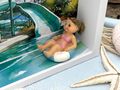 Geldgeschenk-Verpackung Mädchen Zuschuss für Freibad, Aquapark, Wasserpark, Erlebnisbad oder Einschulung 5
