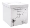 Trauer Briefbox - Sammelbox für Trauerkarten und Kondolenzkarten bei der Trauerfeier /Beerdigung - mit Beschriftung  1