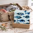 Maritime Servietten Blau Fisch Tischdeko - Sommerfest, Gartenparty, Grillabend, Fischessen  4