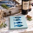 Cocktailservietten mit Fisch für Getränke, Fingerfood, Kuchen, Snacks – Sommerfest, Gartenparty & maritime Party  2